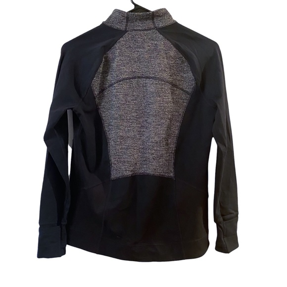 ATHLETA Girls Activewear Zip Jacket in Gray/Black - Picture 2 of 6